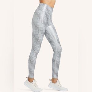 Peloton Show Up Silver Foil Legging - Size Large
